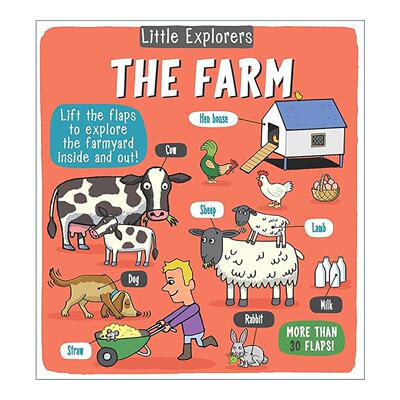 英文原版 Little Explorers the Farm 小小探险家 农场 精装 翻翻书 英文版 进口英语原版书籍