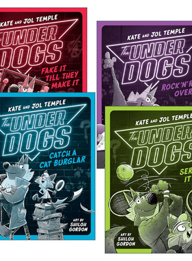 英文原版 The Underdogs 狗狗侦探系列4册 儿童侦探推理章节桥梁故事书 Shiloh Gordon 英文版 进口英语原版书籍