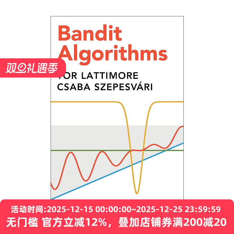 英文原版 Bandit Algorithms Bandit算法 Tor Lattimore 精装 英文版 进口英语原版书籍