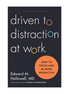 英文原版 Driven to Distraction at Work 在工作中分心 如何集中注意力 提高工作效率 多动症 精装 英文版 进口英语原版书籍