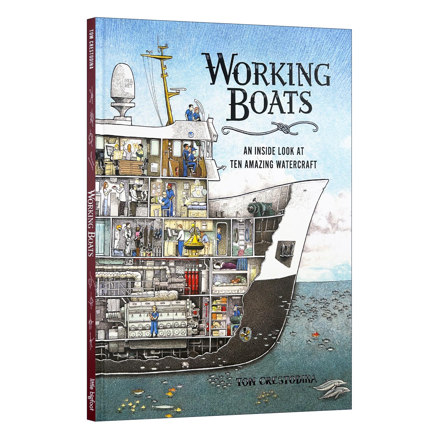 Working Boats 船舶手册 机械装置操作图鉴 儿童知识类科普百科 精装