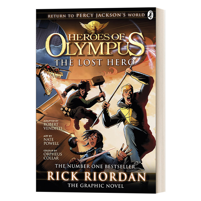 英文原版 Heroes of Olympus The Lost Hero The Graphic Novel 波西·杰克逊奥林匹斯英雄系列漫画1 失落的英雄 进口英语原版书籍