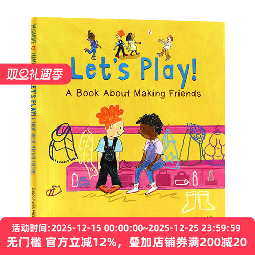 英文原版 Let’s Play! A Book About Making Friends 我们一起玩吧 精装绘本 儿童启蒙早教图画书 英文版 进口英语原版书籍