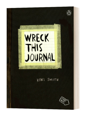 做了这本书 黑色扩充版 创新从破坏开始 Wreck This Journal Keri Smith 英文原版社会科学读物 进口英语书籍