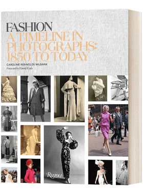 英文原版 Fashion Timeline Photographs 时尚 从1850到当今在摄影中的时尚 摄影图书籍 时尚演变史 精装 英文版 进口英语书籍