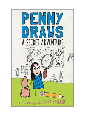 英文原版 Penny Draws a Secret Adventure 佩妮画了个秘密冒险 儿童小说 精装 Sara Shepard 英文版 进口英语原版书籍