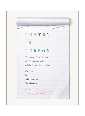 英文原版 Poetry in Person 亲历诗歌 与美国诗人的25年对话 Alexander Neubauer 英文版 进口英语原版书籍