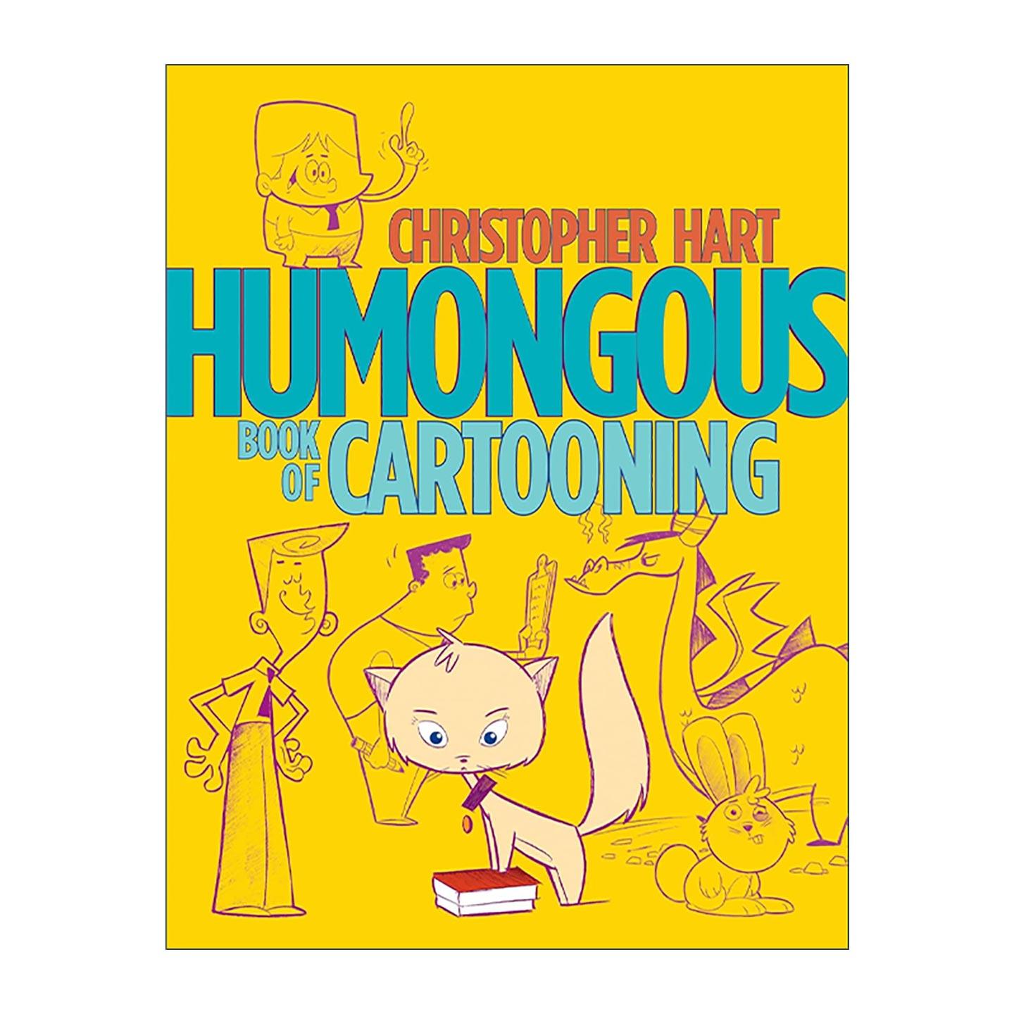 英文原版 Humongous Book of Cartooning 卡通设计宝典 漫画绘画初学者指南 克里斯托弗·哈特 英文版 进口英语原版书籍