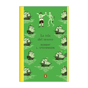 西班牙语原版 La isla del tesoro Treasure Island 金银岛 西班牙语版 企鹅经典 精装 罗伯特·斯蒂文森 进口原版书籍