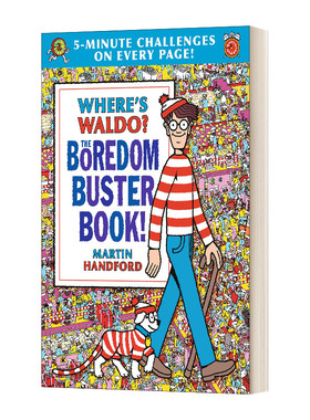 英文原版 Where’s Waldo? The Boredom Buster Book! 5-Minute Challenges 沃尔多在哪里?无聊终结者之书 精装进口英语原版书籍