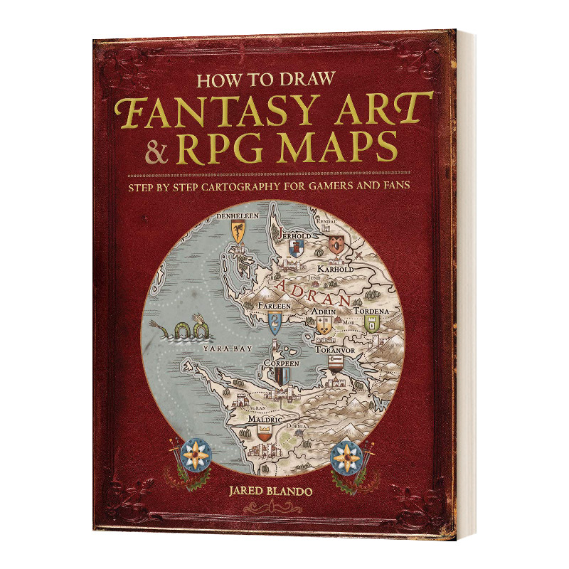How to Draw Fantasy Art and RPG Maps 如何绘制幻想艺术和RPG地图 英文原版艺术设计读物 进口英语书籍