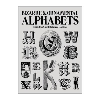 英文原版 Bizarre and Ornamental Alphabets 奇异的装饰性字母 字体书法 艺术设计 英文版 进口英语原版书籍