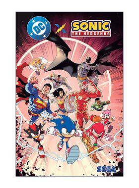 英文原版 DC X Sonic the Hedgehog 刺猬索尼克 联动漫画集 Ian Flynn 英文版 进口英语原版书籍