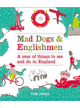 英文原版 Mad Dogs and Englishmen 疯狗和英国人 一年中的英国观光消遣乐趣 精装 精装旅行指南 英文版 进口英语原版书籍