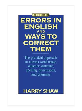 英文原版 Errors in English and Ways to Correct Them 英文常见错误 第4版 英文版 进口英语原版书籍