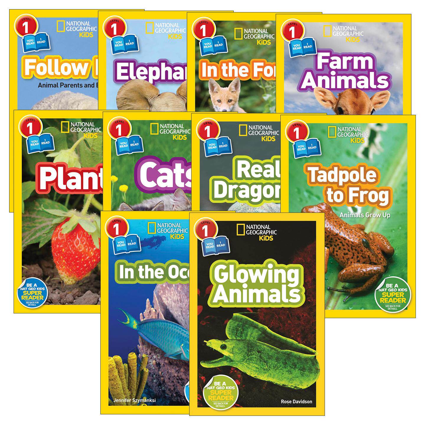 英文原版 National Geographic Kids Readers L1/Co-reader 国家地理第1级亲子阅读10册 自然科普系列 英文版 进口英语原版书籍
