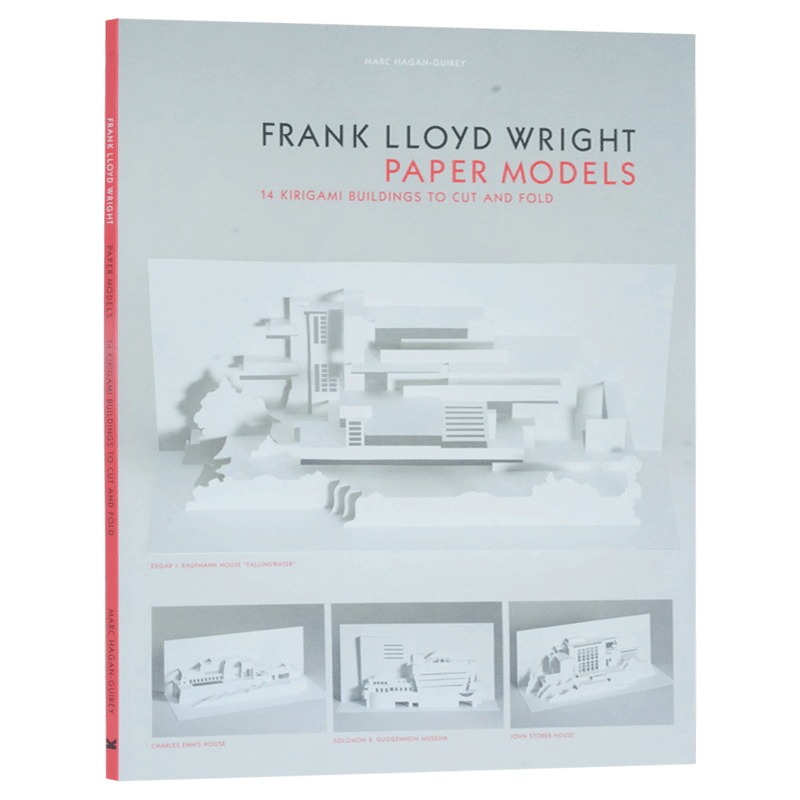 弗兰克 劳埃德 赖特的建筑设计纸模型 Frank Lloyd Wright Paper Models 英文原版建筑设计参考读物 进口英语书籍