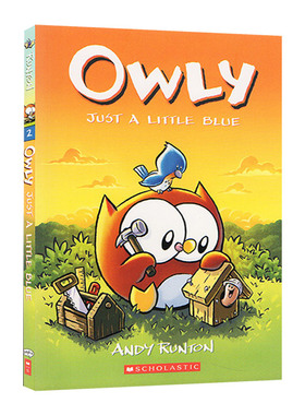 Owly #2 Just A Little Blue 大眼猫头鹰奥莉2 只是有点蓝色 英文原版儿童友谊全彩漫画章节书 进口英语书籍