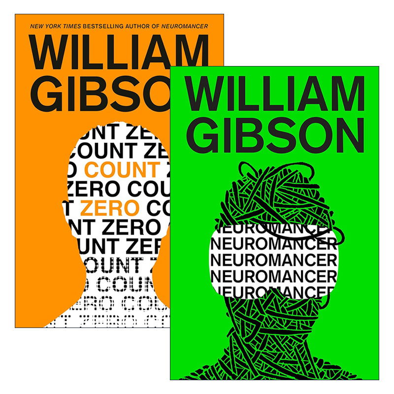 英文原版 Sprawl Trilogy 神经漫游者系列2册 William Gibson威廉·吉布森 英文版 进口英语原版书籍
