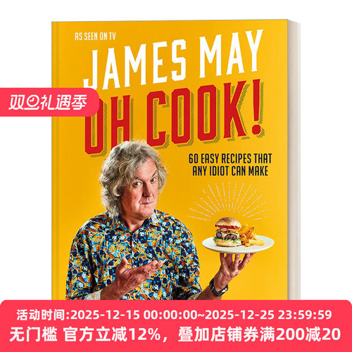 英文原版 Oh Cook 60 Easy Recipes That Any Idiot Can Make 60道简易菜谱 傻瓜也能学会 精装 英文版 进口英语原版书籍
