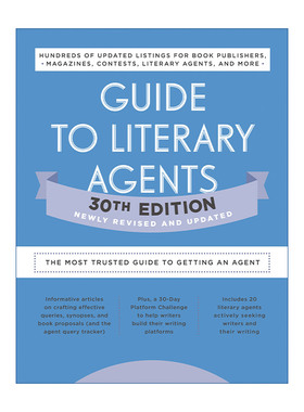 英文原版 Guide to Literary Agents 文学经纪人指南 第30版 值得信赖的出版指南 Robert Lee Brewer 英文版 进口英语原版书籍