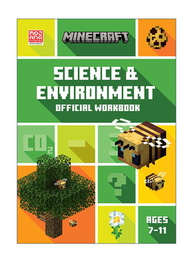 英文原版 Minecraft Education STEM Science and Environment Official Workbook 我的世界英国小学科学与环境练习册7-11岁