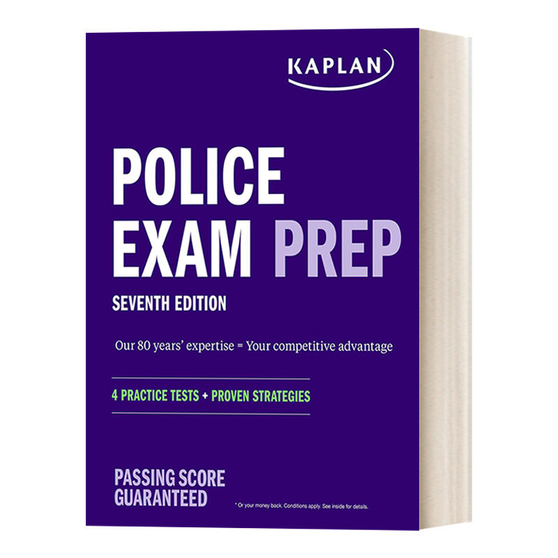 英文原版 Police Exam Prep 7th Edition 4 Practice Tests + Proven Strategies 警察考试备考指南 第七版 英文版 进口英语书