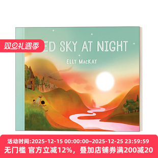 Elly Sky 红色 Night 英文原版 启蒙 MacKay 美 绘本故事书 6儿童人与自然主题精装 进口英语书籍 英文版 晚霞 Red