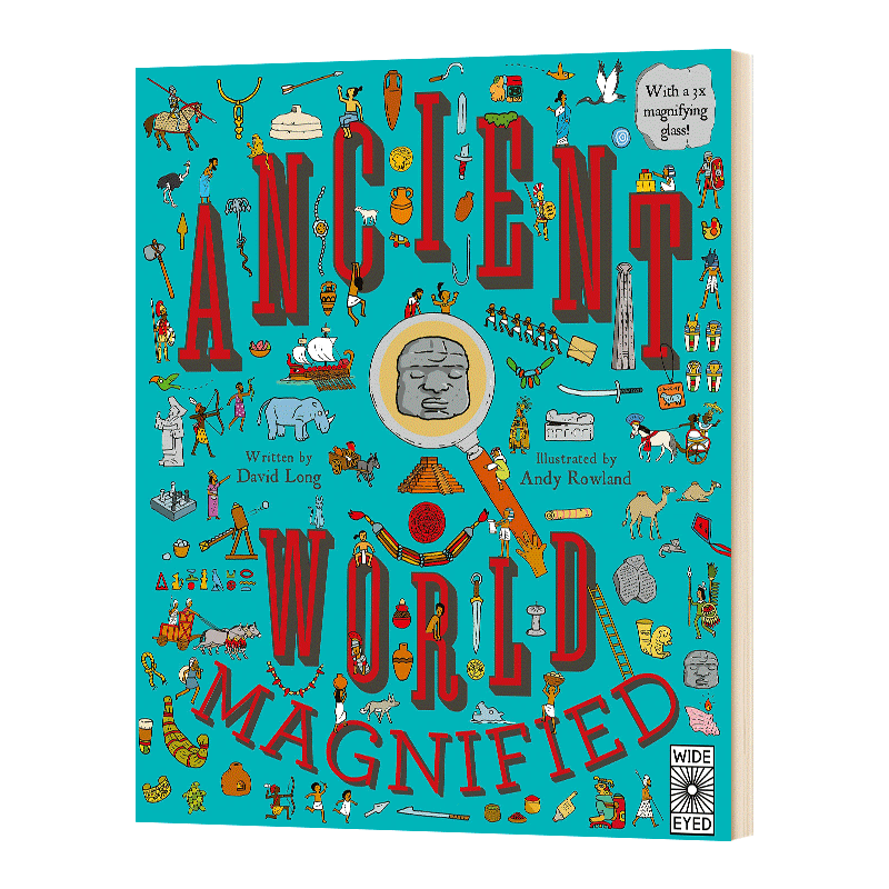 古代世界放大镜 Ancient World Magnified  英文原版儿童绘本 进口英语书籍