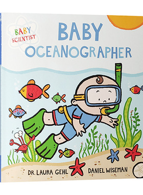儿童科学家纸板书 Baby Scientist Baby Oceanographer 英文原版幼儿海洋百科知识绘本读物 婴儿海洋学家进口英语书籍