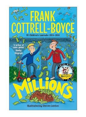 英文原版 Millions 百万 儿童幽默故事 Frank Cottrell-Boyce 卡内基奖 英文版 进口英语原版书籍