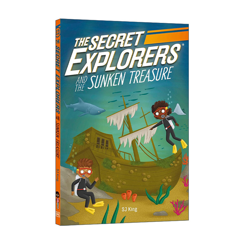 英文原版 The Secret Explorers and the Sunken Treasure 探秘者和沉没的宝藏 儿童动作冒险章节桥梁书 英文版 进口英语原版书籍