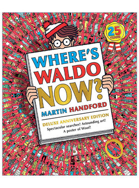 英文原版 Where's Waldo Now Deluxe Edition 沃尔多现在在哪里 精装豪华版 儿童互动活动游戏绘本 Martin Handford 进口英语书籍