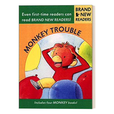 英文原版绘本 Monkey Trouble Brand New Readers 猴子的麻烦 儿童绘本 Candlewick分级读物 英文版 进口英语原版书籍