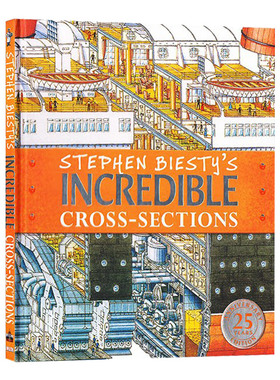 Stephen Biesty's Incredible Cross-Sections 不可思议的大剖面 25周年版 精装 英文原版儿童科普百科全书 斯蒂芬·比斯蒂