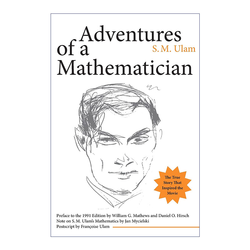 英文原版 Adventures of a Mathematician 一位数学家的经历 近代世界十大数学家之一S. M. Ulam乌拉姆自传 英文版 进口英语书籍