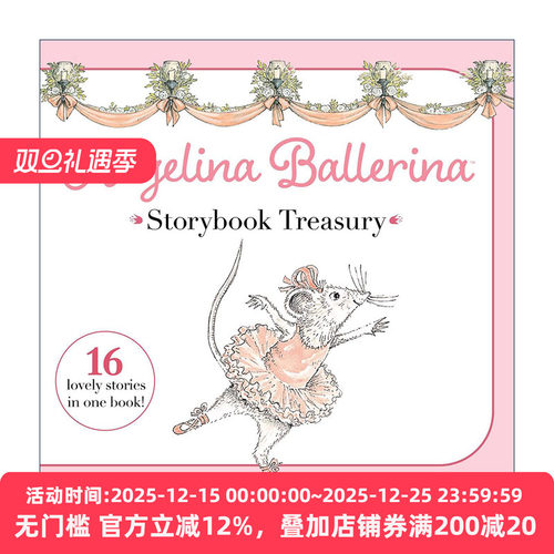 英文原版 Angelina Ballerina Storybook Treasury 芭蕾小精灵安吉莉娜 16个故事集 精装 英文版 进口英语原版书籍