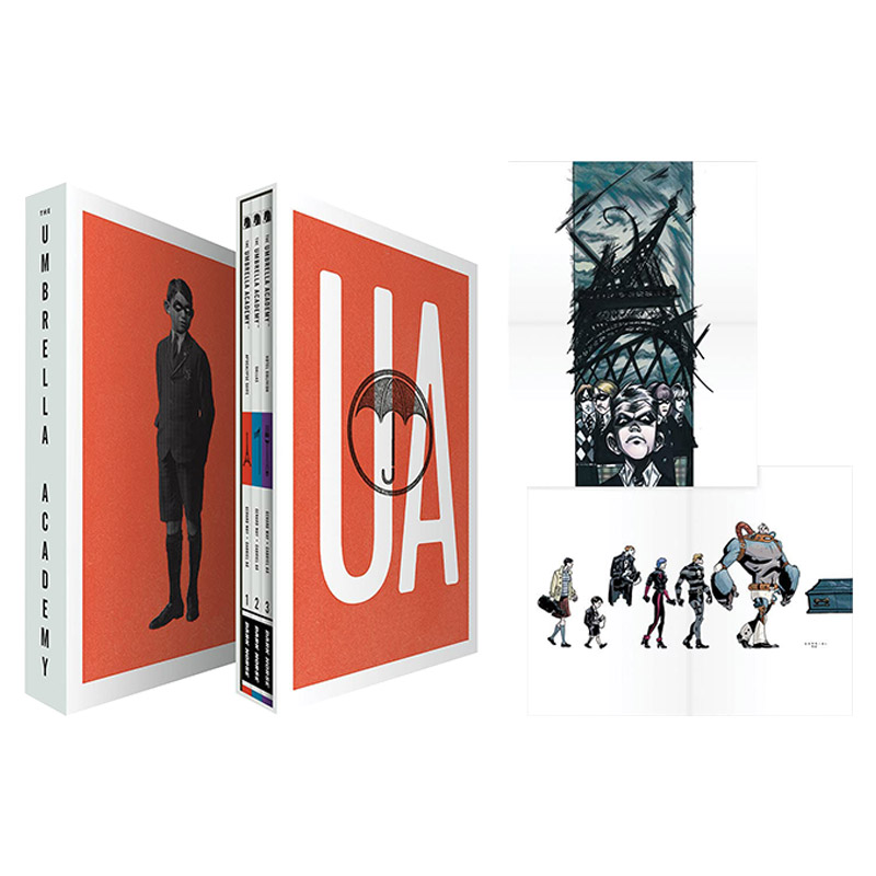 雨伞学院豪华盒装 启示录套房 达拉斯 遗忘酒店 The Umbrella Academy Boxed Set 英文原版漫画读物 进口英语书籍 书籍/杂志/报纸 漫画类原版书 原图主图