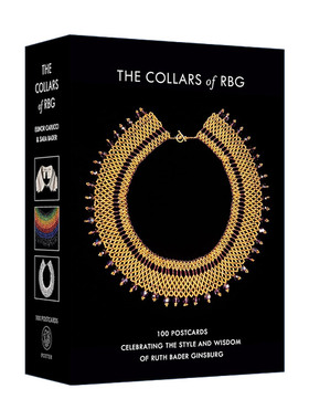 英文原版 The Collars of RBG Postcards 露丝·巴德·金斯伯格大法官明信片 名言 送礼 收藏 英文版 进口英语原版书籍