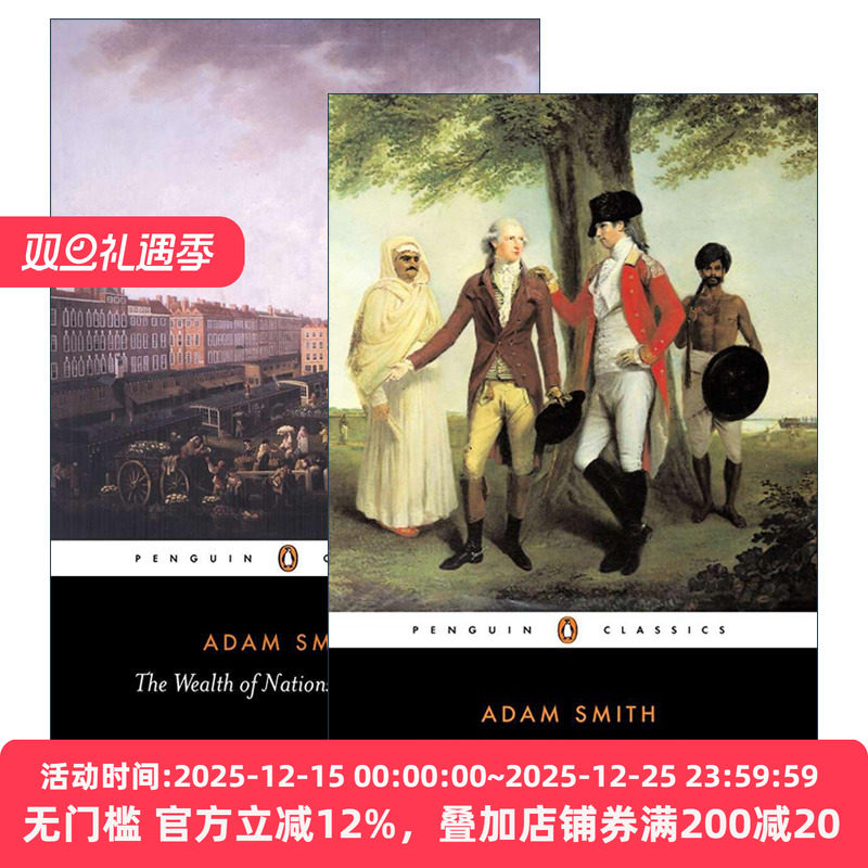 英文原版 The Wealth of Nations Books I - V 国富论 2册 企鹅黑经典 Penguin Black Classics 英文版 进口英语原版书籍