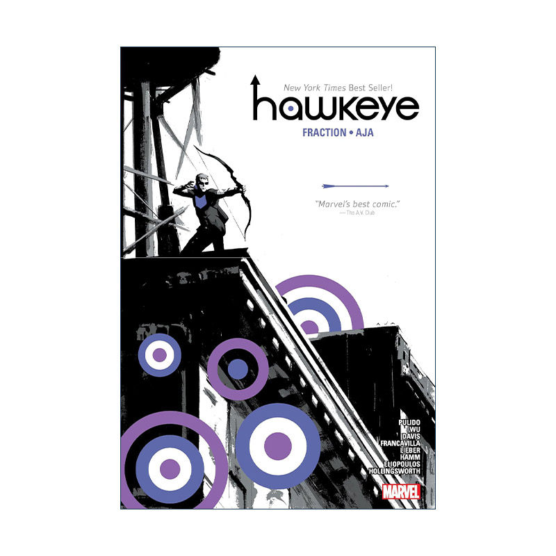 英文原版 Hawkeye By Fraction & Aja Omnibus New Printing 鹰眼精选集 漫威漫画 精装收藏版 英文版 进口英语原版书籍