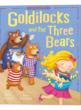 英文原版 Goldilocks and The Three Bears 金凤花姑娘和三只熊 3-7岁儿童童话绘本 亲子哄睡睡前故事 Tiger Tales 英文版 进口书