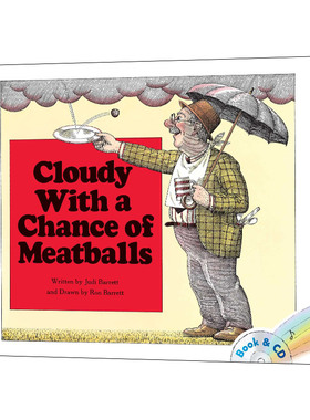 阴天有时下肉丸 Cloudy With A Chance Of Meatballs 英文原版儿童绘本4-8岁 进口英语书籍
