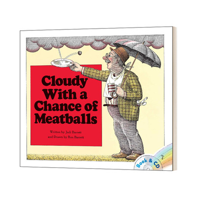 阴天有时下肉丸英文版儿童绘本