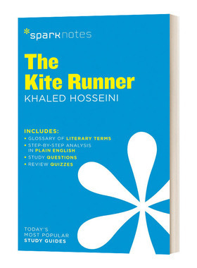 文学导读系列 追风筝的人 Kite Runner SparkNotes Literature Guide 英文原版中学教辅 进口英语书籍