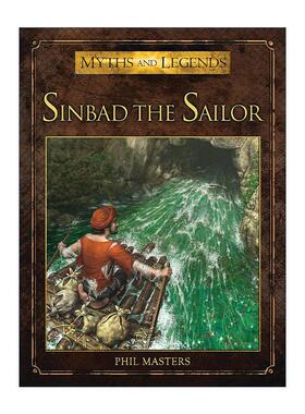 英文原版 Sinbad the Sailor 水手辛巴达 彩色插画 神话传说再现系列 英文版 进口英语原版书籍