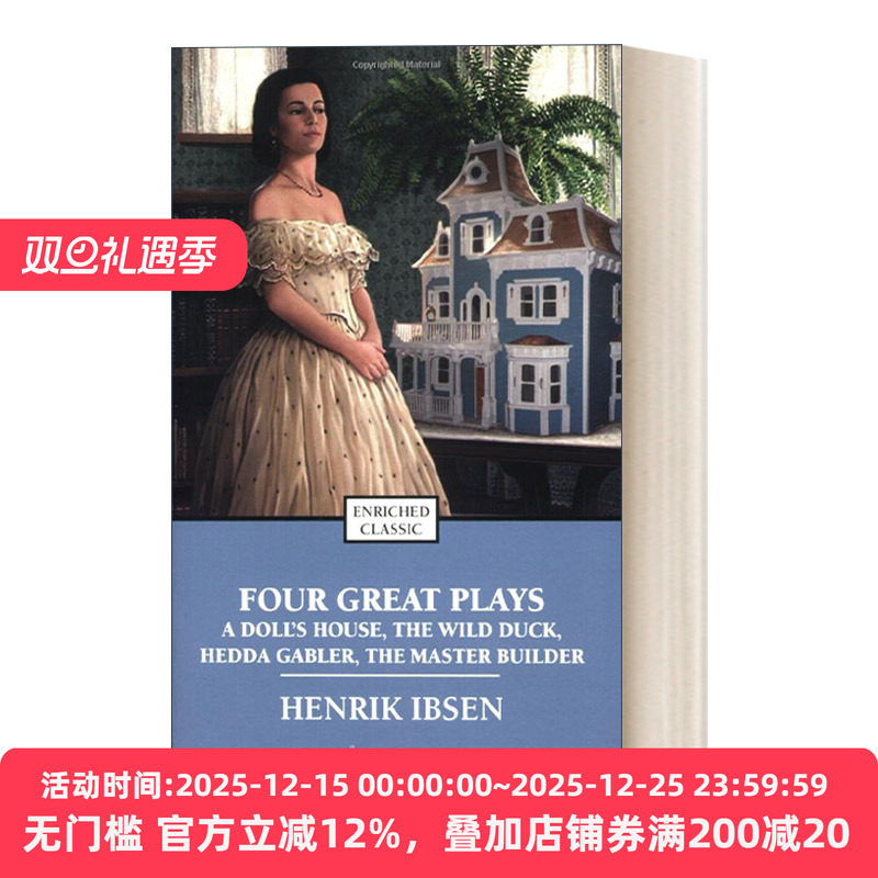英文原版 Four Great Plays of Henrik Ibsen 有罪的我们 易卜生四大戏剧 Enriched Classics系列 英文版 进口英语原版书籍