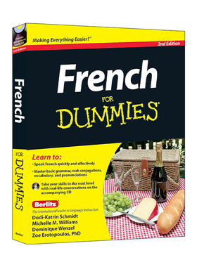原版 French for Dummies 法语入门 含光盘 第2版 进口原版书籍