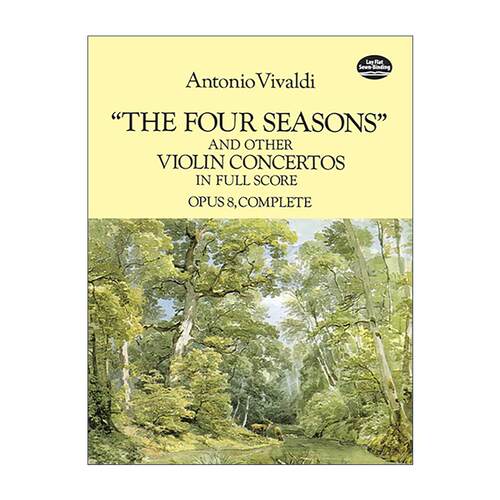英文原版 The Four Seasons and Other Violin Concertos in Full Score 四季及其他小提琴协奏曲全谱 第八号乐曲全谱 安东尼奥