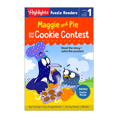 英文原版 Maggie and Pie and the Cookie Contest Highlights Puzzle Readers Level 1 麦琪与派系列 饼干比赛 儿童绘本 分级读物